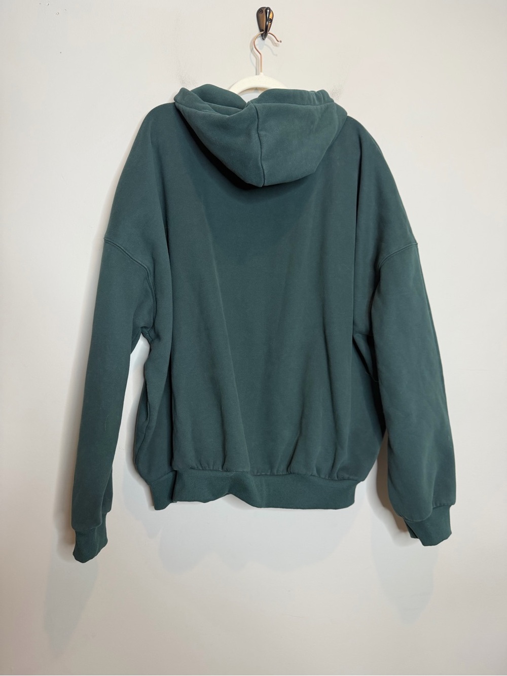 Comfrt Cloud Zip Hoodie XL Pine Green Oversized Full Zip Sweatshirt Jacket - Picture 6 of 8